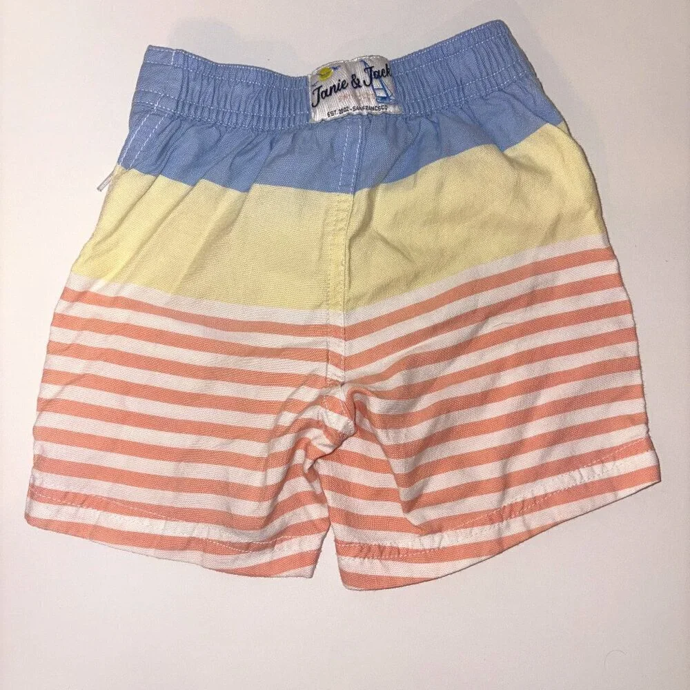 Janie and Jack Baby Boys Swim Trunks Bathing Suit Size 6-12M